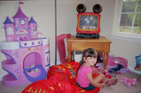 Maiya in the playroom