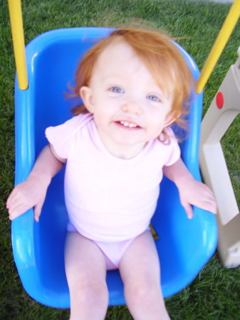 Madison on her swing!!