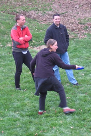 Frisbee golf was popular at our family reunion