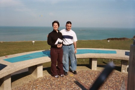 at sword beach with agnes worko