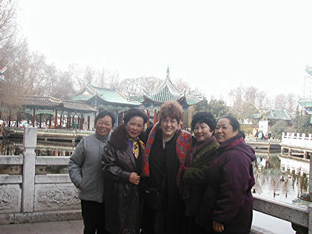 Opera Performers & I, Green Lake Park, Kunming, China