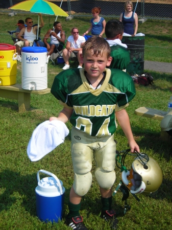 Jake playing football