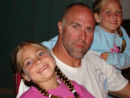 Daddy & his little girls camping