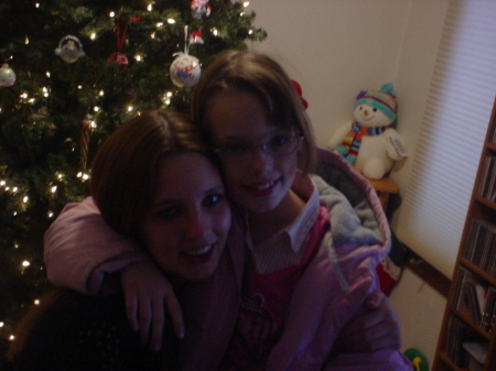 me and megan at christmas