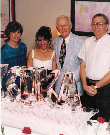 1995 Solo Art Exhibit, Kika, Dr. Troutt, Dr Mederidth & Dr. Scott