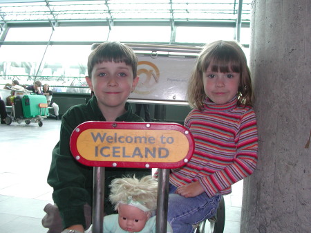 waiting on luggage at Keflavik Airport...