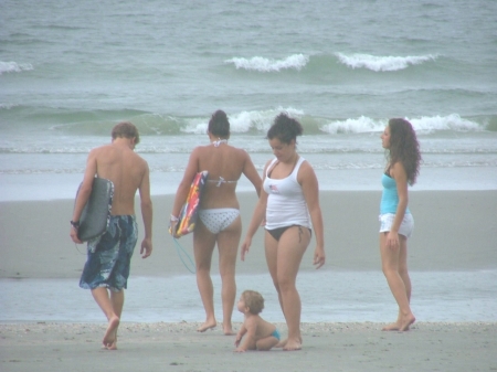 my family of beach bums