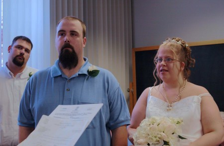 My Husband and I on our wedding day.