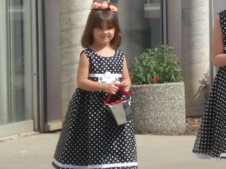 Shelby in a wedding March 2007 age 3 1/2