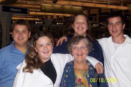 my kids with grandmother 2005