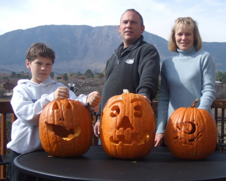 halloween on our deck 2007