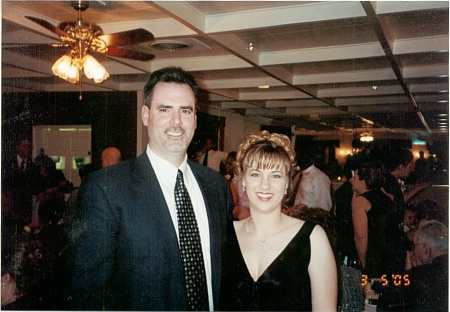 Andy and I at a friends wedding in 05