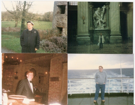 me in Ireland, Rome, New Orleans, and England