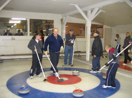 Family curling Fun