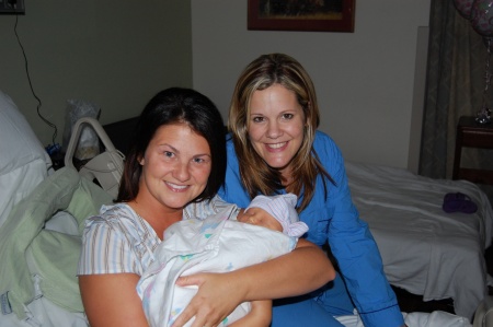 beth, mommy, and pk at hospital