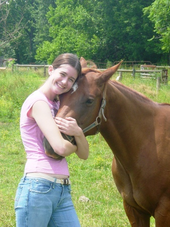 Laura and her horse, Kookie.