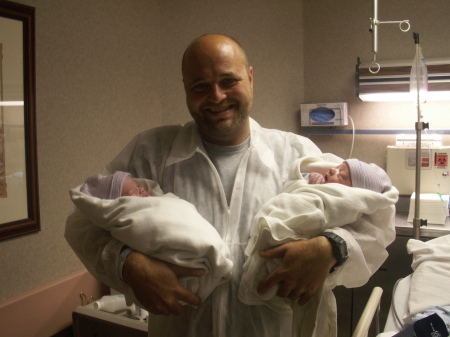 Dad & new twins