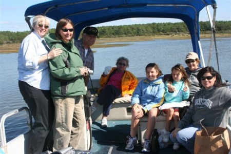 Boating with Wayne, Jean and friends