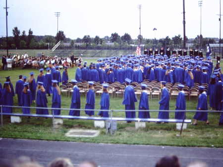 Graduation, Robert E. Lee High School, June, 1971