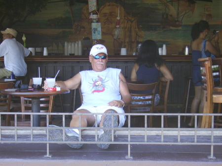 Just having a beer in key west.