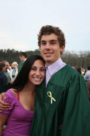 Harry and big sister Jackie at his graduation