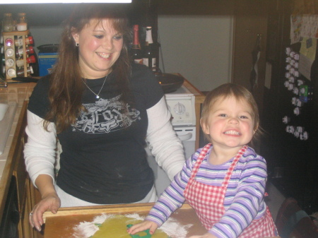 Making cookies with my daughter!