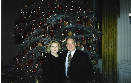 At a White House Christmas Party with my Father