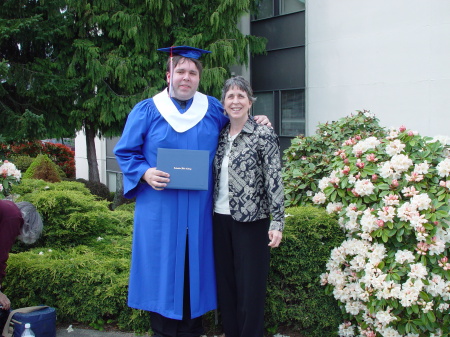 My wife and son at his College Graduation