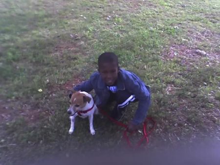 My son and man's best friend