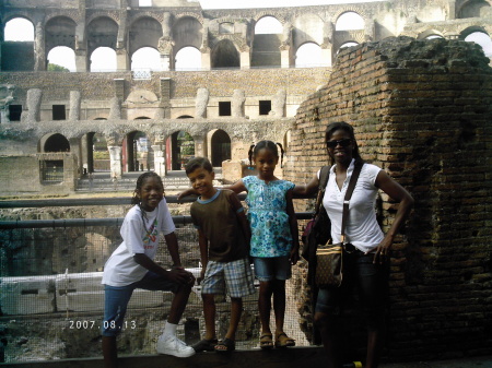 Italy, Rome.  My wife Diane, kids -  Sydney and John and God child Abby