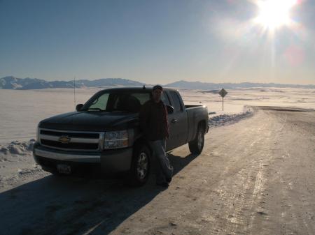 me and my truck on the tundra