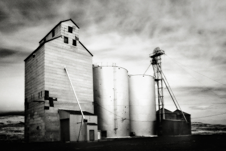 Grain Silo, Near Palouse Falls, Washington