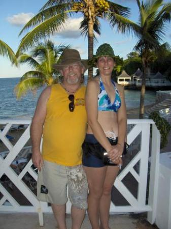 Wife and I in Jamaica