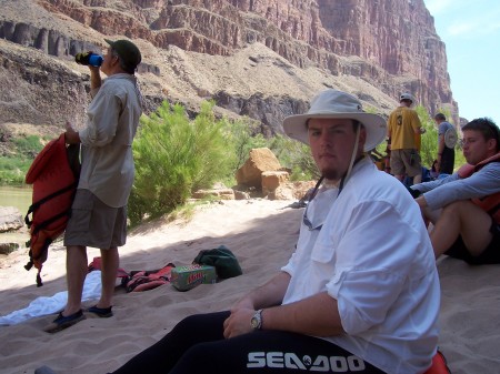 Rafting down the Grand Canyon
