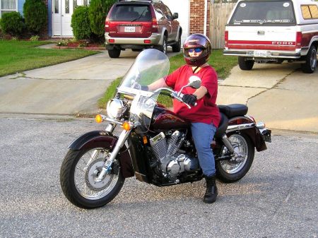 This is me on my bike "LYNGRL" almost 2 years ago.