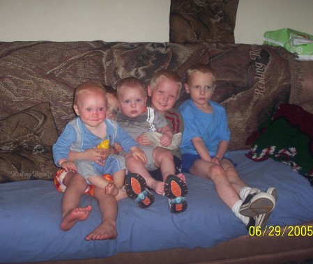 Our five grandsons.