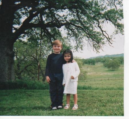 My son Daniel and my grandaughter Takarra easter 2005