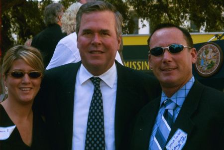 MY WIFE DAWN AND I ALONG WITH GOVERNOR JEB BUSH