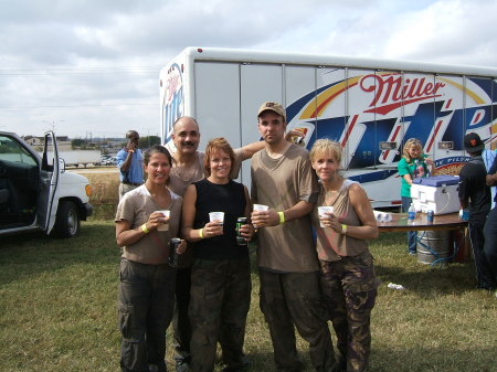 cold beer after Mud Run 2007