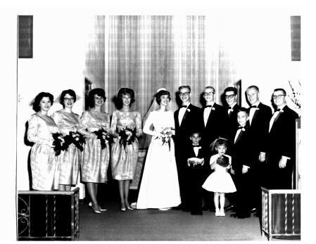 September 11, 1964   Lynne Wilcox/Bruce Leibrecht wedding party