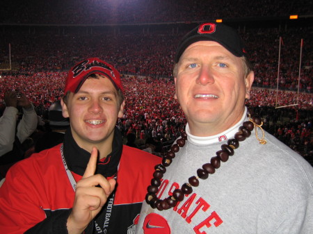 Me and my son Taylor in Ohio Stadium.