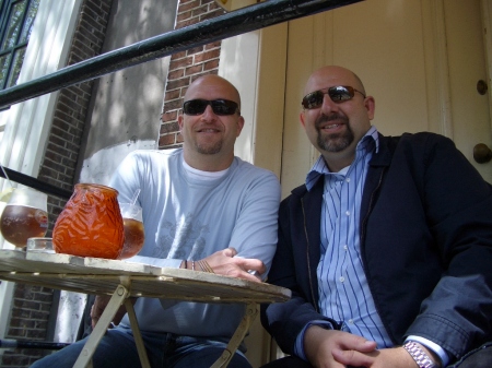 Brad and I in Amsterdam, May 2008