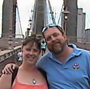 Erick & I on The Brooklyn Bridge NYC