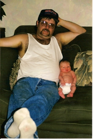 Me and my son, July, 1999