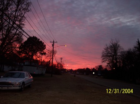 Beautiful sunset in MS