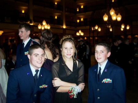 My son at the McNeil High School Air Force Junior ROTC Military Ball