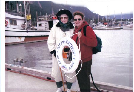 Mom and Dayla in Alaska 2004