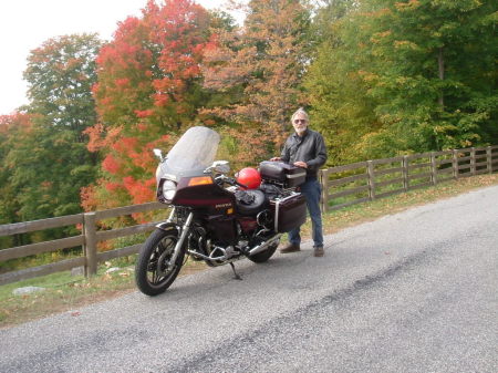 Me and the big bike on a fall day in CT.