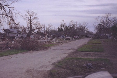 River Rd behind BHS after Katrina