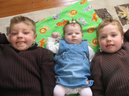 Orianna with her cousins